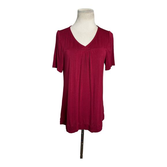 Avid Love red short sleeves top size Small - Picture 9 of 9